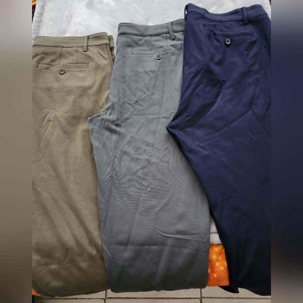 Men's Classic Pants - Navy, Gray, and Olive